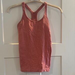 lululemon athletica Ribbed Racerback Tank Top in Coral. Good condition
